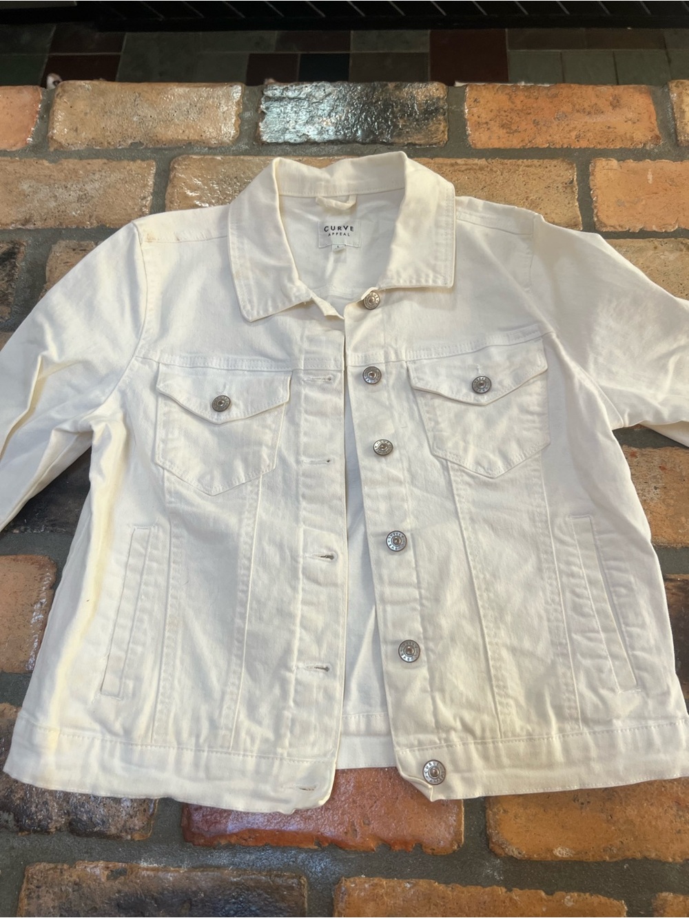 white denim jacket